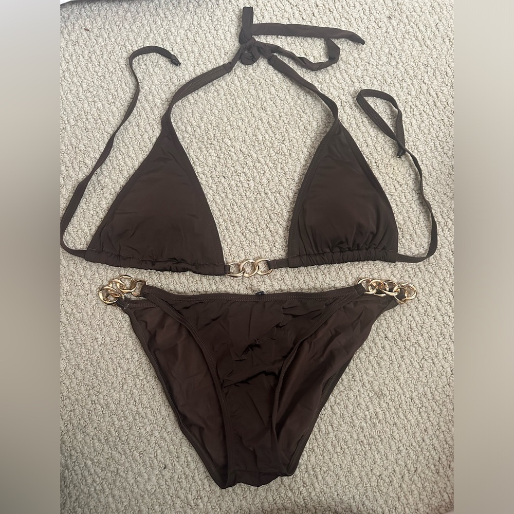 Radio Fiji Brown Bikini NWT